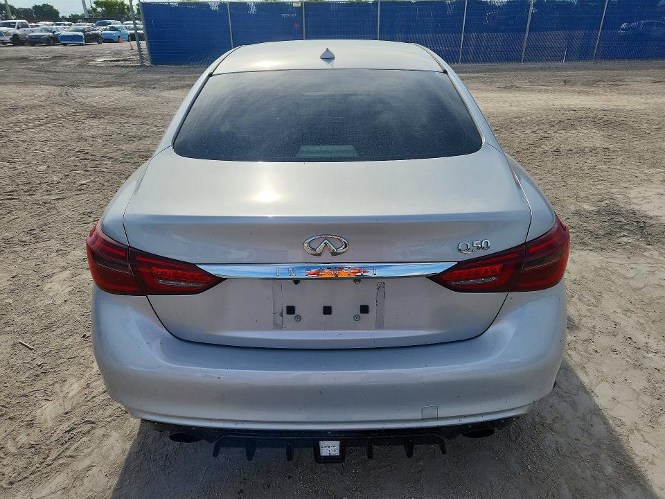 2018 Infiniti Q50 VIN JN1EV7AP5JM590642 COPART salvage auction — MECHANICAL, Fl - Certificate Of Title, sold $1,550 on 2026-07-08 (photo 6)