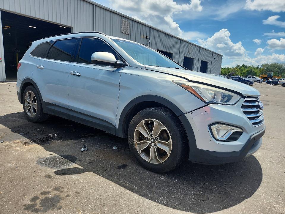 2013 Hyundai Santa fe VIN KM8SM4HF3DU028365 COPART salvage auction — FRONT END, Fl - Certificate Of Title, sold $1,350 on 2026-07-27 (photo 4)