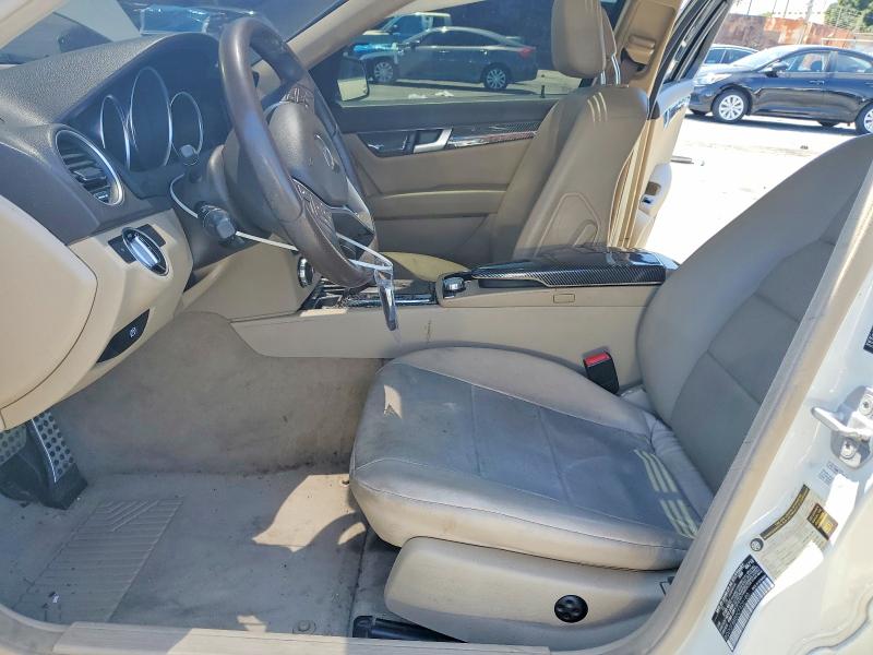 2012 Mercedes-benz C-klasse VIN WDDGF8BB0CF920180 COPART salvage auction — FRONT END, Ca - Dis/Dlr/Exp Only Clean Title, sold $975 on 2026-07-25 (photo 7)