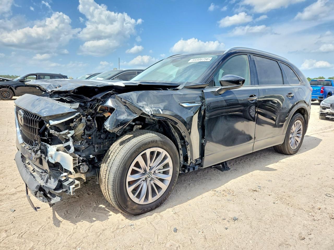 2025 Mazda CX-90 VIN JM3KKBHD2S1199708 — COPART salvage auction photo