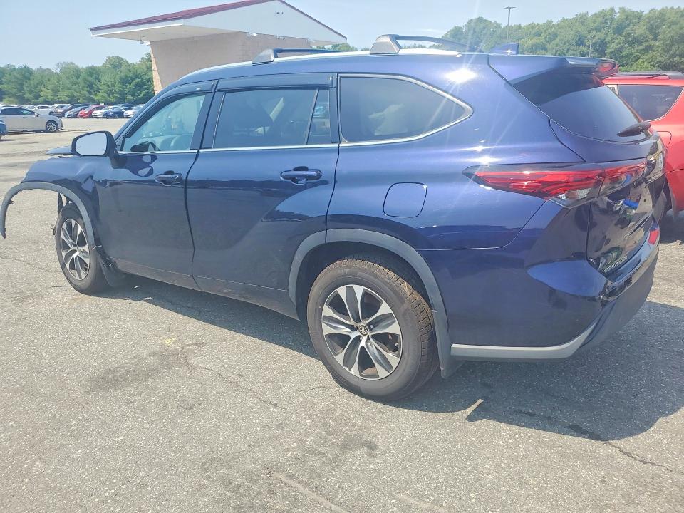 2021 Toyota Highlander VIN 5TDGZRBH1MS116564 COPART salvage auction — FRONT END, Ri - Salvage Certificate Of Title, sold $8,200 on 2026-07-28 (photo 2)