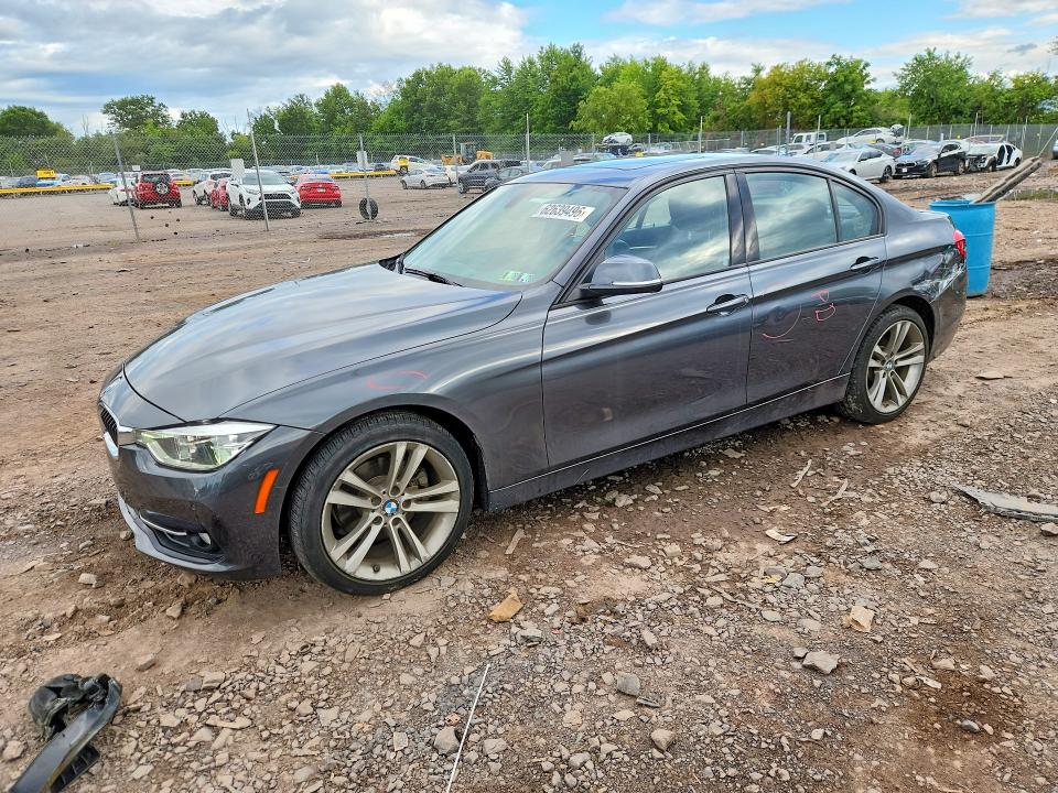 2016 BMW 3er VIN WBA8E3G54GNU01908 COPART salvage auction — REAR END, Pa - Certificate Of Salvage, sold $3,800 on 2026-08-05 (photo 1)