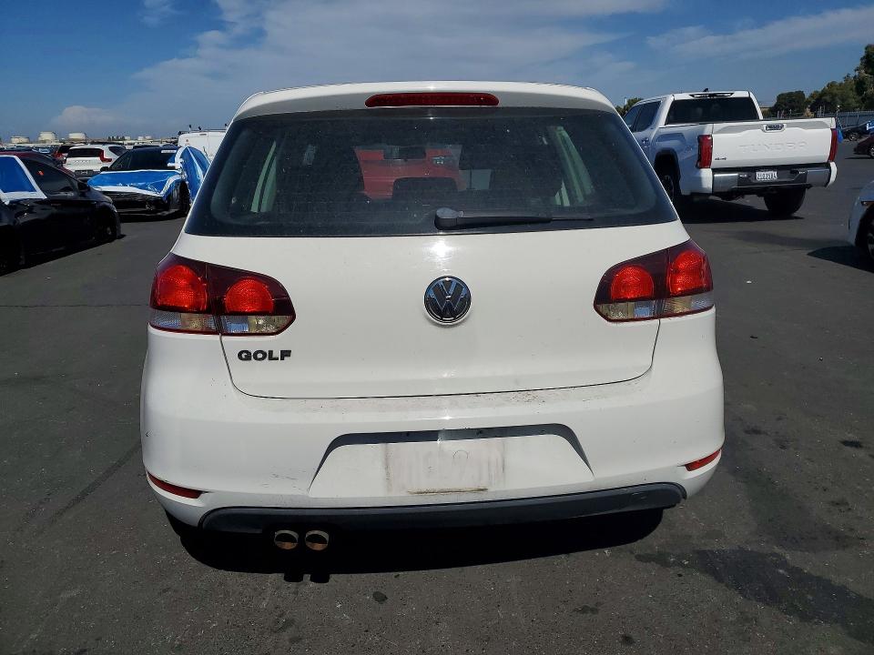 2013 Volkswagen Golf VIN WVWDB7AJ5DW131438 COPART salvage auction — FRONT END, Ca - Salvage Certificate, sold $675 on 2026-08-19 (photo 6)