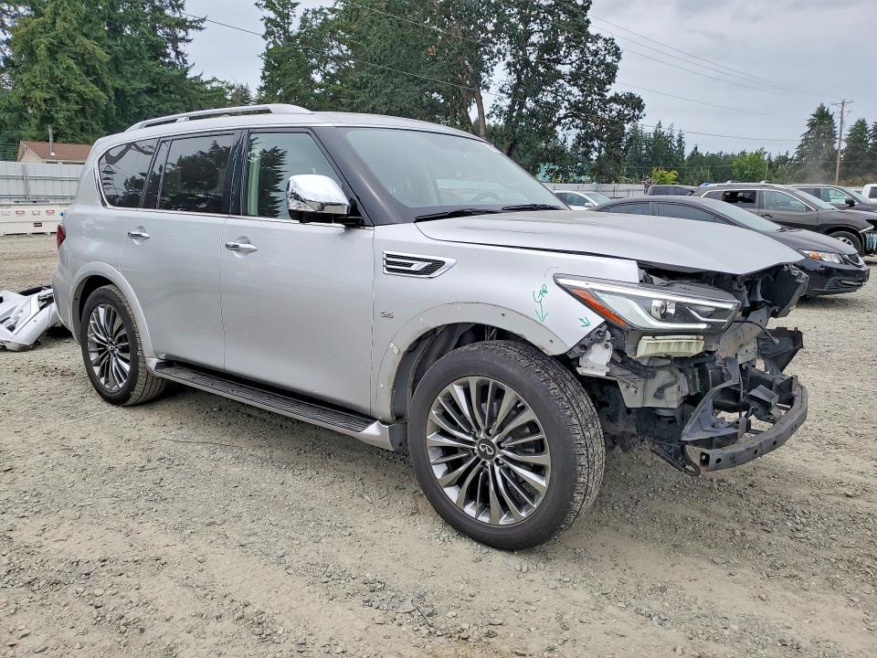 2019 Infiniti Qx80 VIN JN8AZ2NE0K9238721 COPART salvage auction — FRONT END, Salvage Title, sold $625 on 2026-07-24 (photo 4)