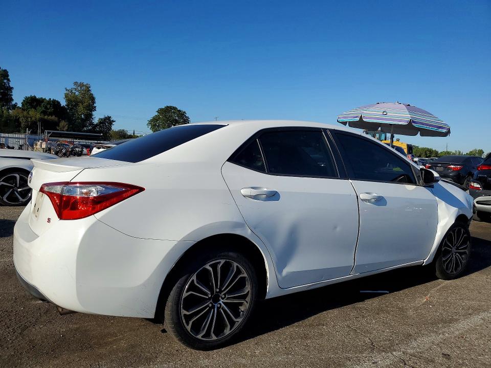 2014 Toyota Corolla VIN 5YFBURHE9EP131880 COPART salvage auction — FRONT END, Ca - Salvage Certificate, sold $1,700 on 2026-07-21 (photo 3)