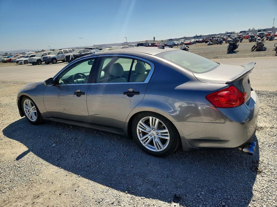 2010 Infiniti G37 VIN JN1CV6AP6AM406438 COPART salvage auction — FRONT END, CA - LIEN PAPERS-CLEAN OR AC, sold $3,100 on 2026-07-17 (photo 2)
