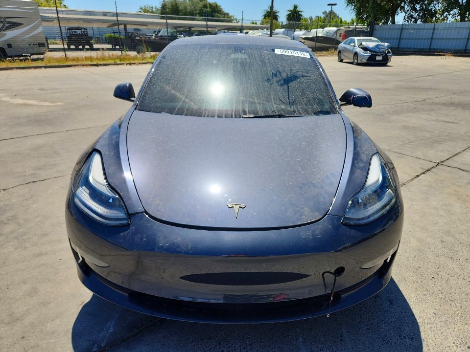 2022 Tesla Model 3 VIN 5YJ3E1EB2NF319634 COPART salvage auction — REAR END, Ca - Salvage Certificate, sold $7,100 on 2026-07-20 (photo 5)