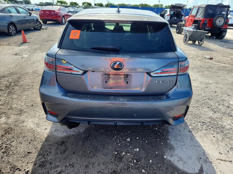2014 Lexus Ct 200 VIN JTHKD5BH9E2181400 COPART salvage auction — FRONT END, Fl - Cert Of Title Slvg Rebuildable, sold $1,750 on 2026-07-08 (photo 6)