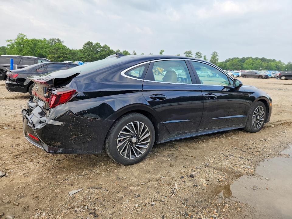 2021 Hyundai Sonata VIN KMHL54JJ8MA034020 COPART salvage auction — REAR END, VA - CERT OF TITLE - SALVAGE, sold $5,500 on 2026-07-28 (photo 3)