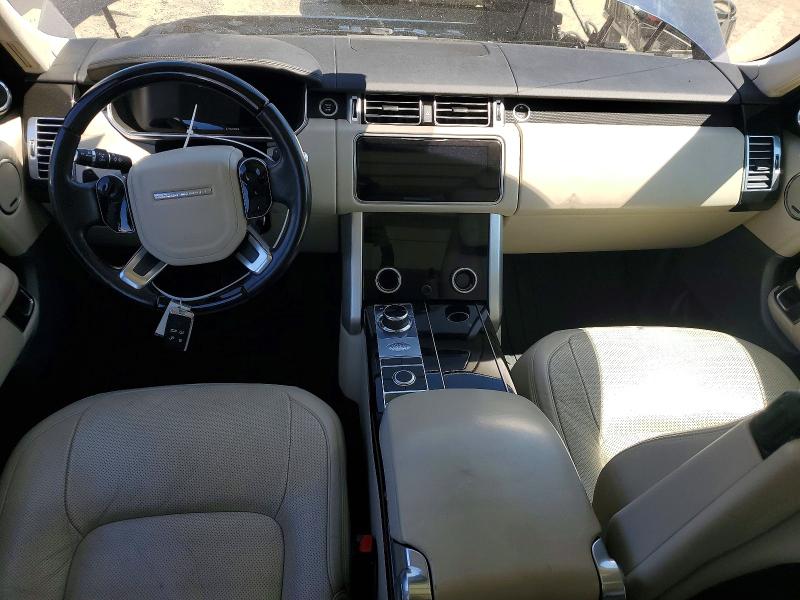 2018 Land rover RANGE ROVER VIN SALGS2SV7JA388412 COPART salvage auction — MINOR DENT/SCRATCHES, Ca - Salvage Certificate, sold $10,700 on 2026-07-28 (photo 8)