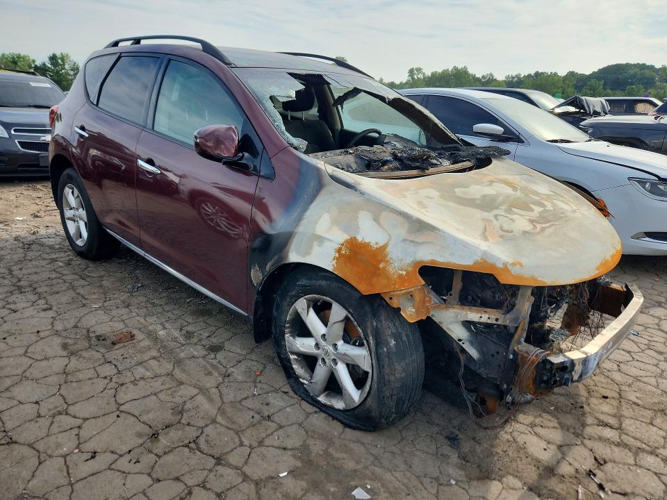 2009 Nissan Murano VIN JN8AZ18W69W107979 COPART salvage auction — BURN, Ct - Cert Of Title-Salvage, sold $450 on 2026-07-17 (photo 4)
