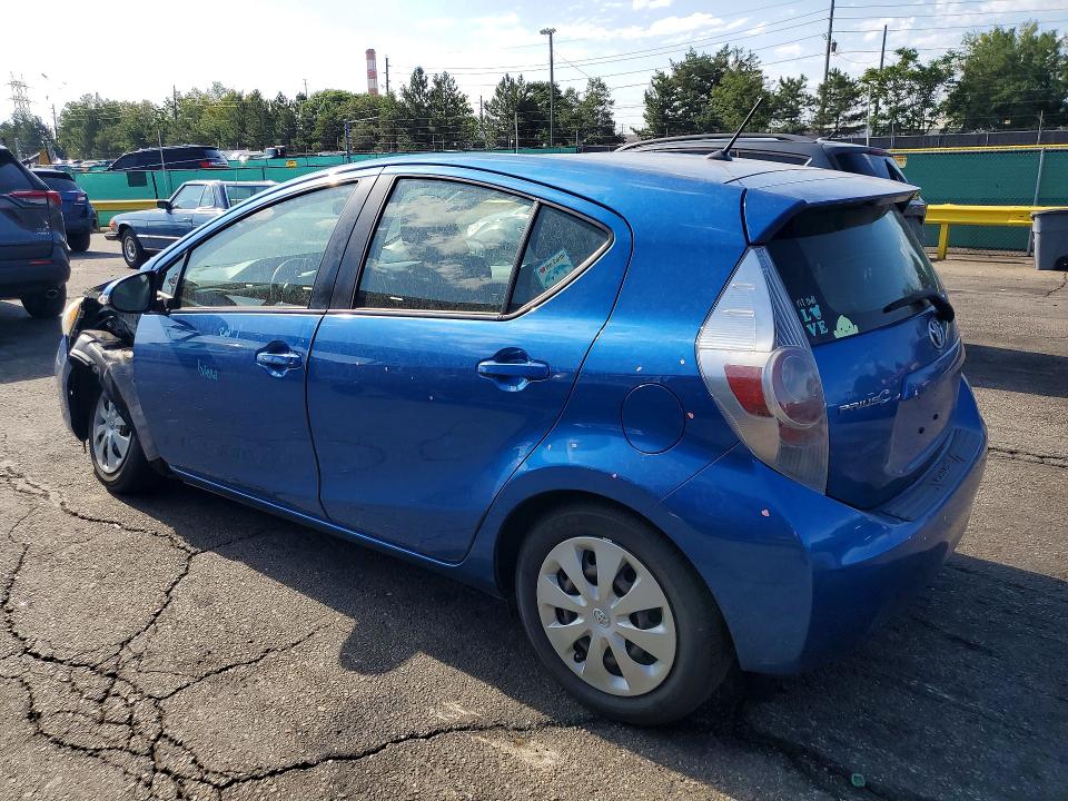 2012 Toyota Prius VIN JTDKDTB33C1527650 COPART salvage auction — FRONT END, Salvage Title, sold $450 on 2026-07-28 (photo 2)