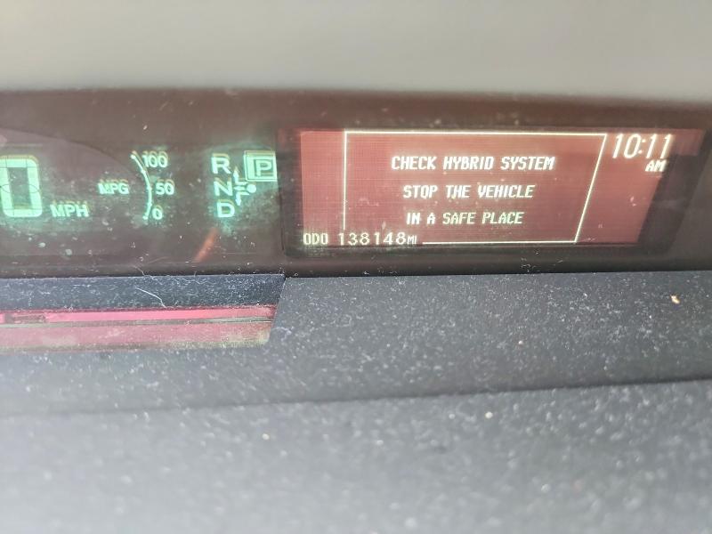 2013 Toyota Prius VIN JTDKN3DUXD1673094 COPART salvage auction — MECHANICAL, Ca - Cert Of Title-Salvaged, sold $2,250 on 2026-07-14 (photo 9)