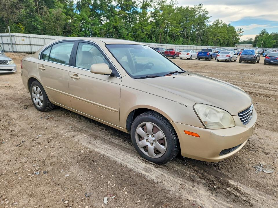 2007 Kia Optima VIN KNAGE123775146788 COPART salvage auction — SIDE, Fl - Cert Of Title Slvg Rebuildable, sold $450 on 2026-07-17 (photo 4)