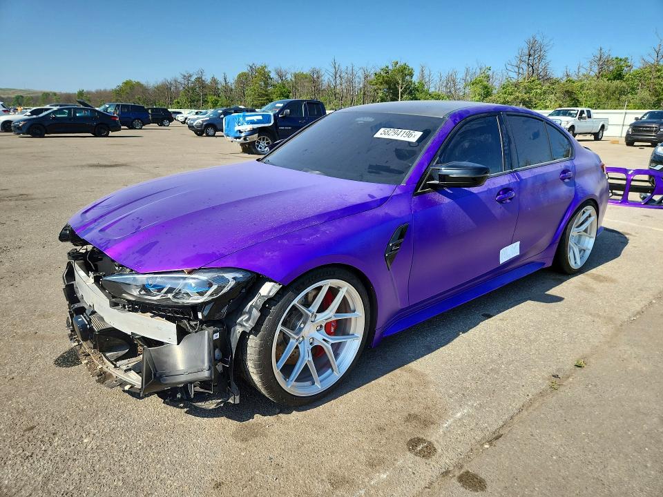 2021 BMW M3 VIN WBS33AY08MFL43116 COPART salvage auction — WATER/FLOOD, NY - MV907A-FLOOD SALVAGE, sold $30,750 on 2026-08-28 (photo 1)