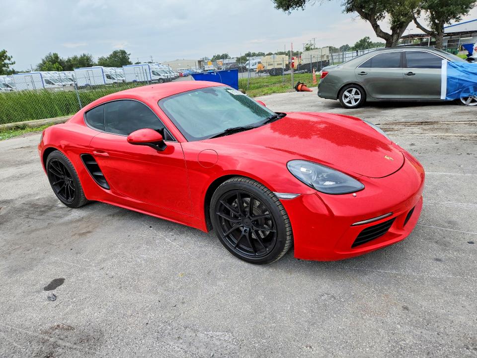 2017 Porsche Cayman VIN WP0AA2A84HS270611 COPART salvage auction — REAR END, Fl - Cert Of Title-Rebuilt (P), sold $10,200 on 2026-07-28 (photo 4)