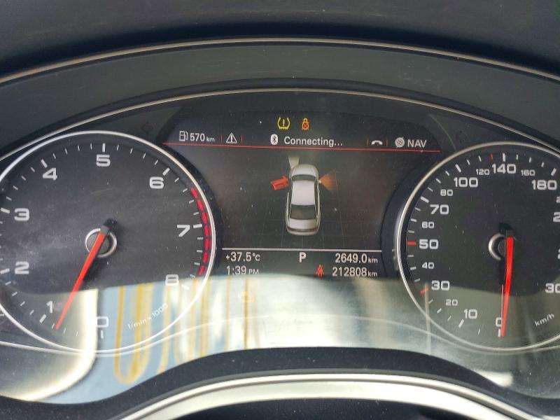 2012 Audi A6 VIN WAUHGCFC1CN121593 COPART salvage auction — FRONT END, On - Permit No Brand - Unfit, sold $1,100 on 2026-07-28 (photo 9)