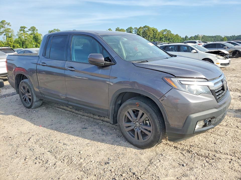 2020 Honda Ridgeline VIN 5FPYK3F1XLB018176 COPART salvage auction — FRONT END, TX - SALVAGE VEHICLE TITLE, sold $8,900 on 2026-08-14 (photo 4)