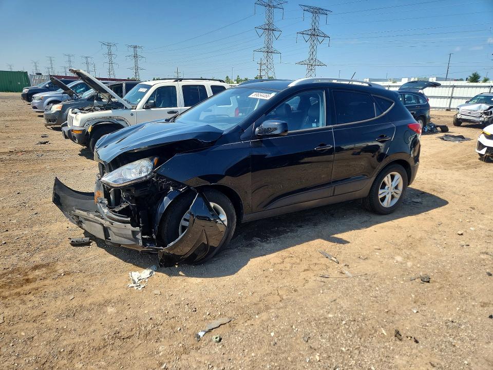 2011 Hyundai Tucson VIN KM8JU3AC2BU284905 COPART salvage auction — FRONT END, Il - Salvage Certificate, sold $525 on 2026-07-31 (photo 1)