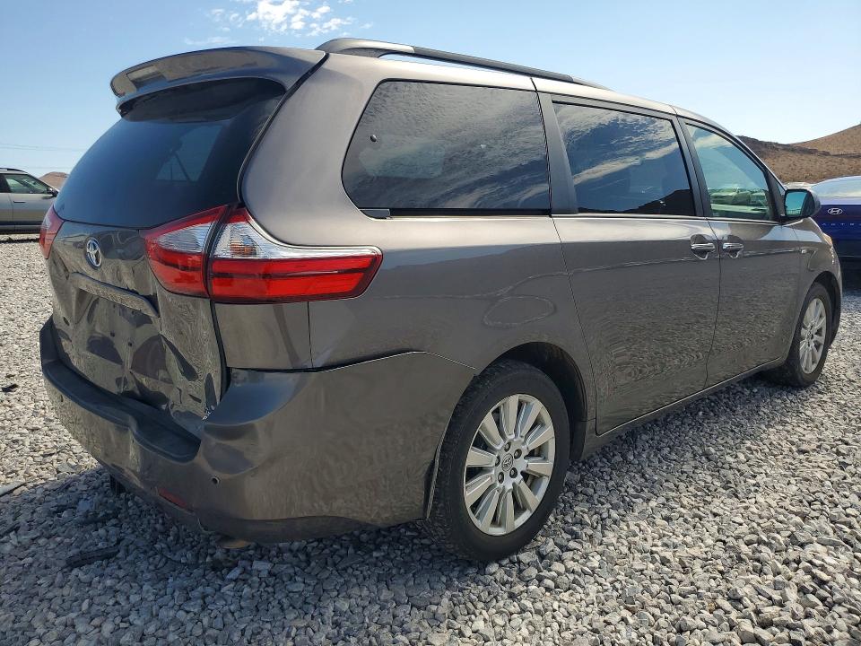 2017 Toyota Sienna VIN 5TDDZ3DC1HS146767 COPART salvage auction — REAR END, Ut - Salvage Certificate, sold $7,800 on 2026-08-19 (photo 3)