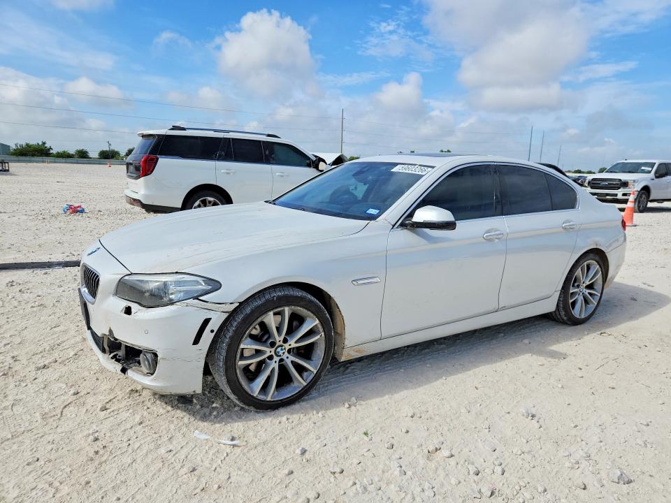 2014 BMW 5er VIN WBA5B1C53ED481596 COPART salvage auction — FRONT END, Tx - Salvage Vehicle Title, sold $1,100 on 2026-08-20 (photo 1)