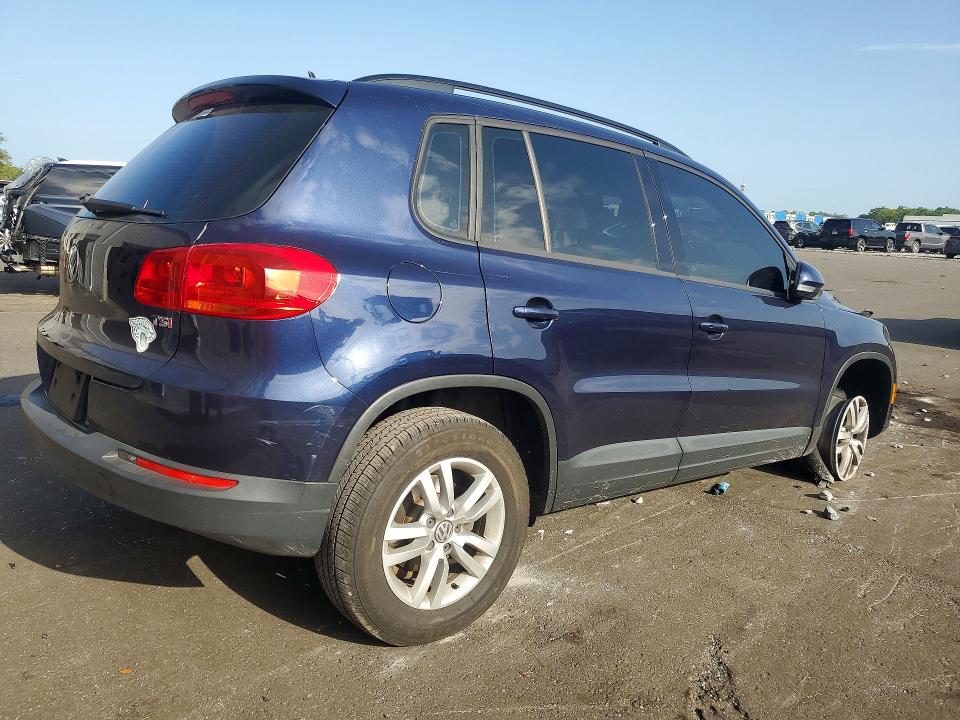2016 Volkswagen Tiguan VIN WVGAV7AX1GW539109 COPART salvage auction — FRONT END, Fl - Cert Of Title Slvg Rebuildable, sold $1,000 on 2026-07-22 (photo 3)