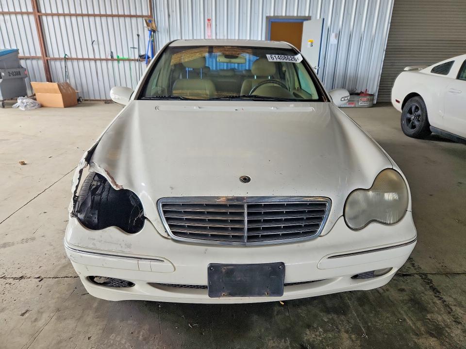 2002 Mercedes-benz C class VIN WDBRF64J22F249121 COPART salvage auction — FRONT END, CA - SALVAGE CERTIFICATE, sold $250 on 2026-07-27 (photo 5)