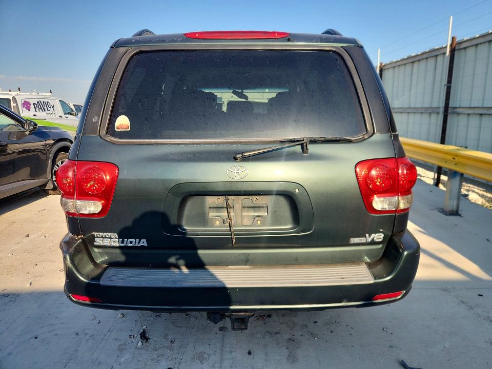 2006 Toyota Sequoia VIN 5TDZT38A56S265113 COPART salvage auction — FRONT END, Tx - Salvage Vehicle Title, sold $575 on 2026-07-24 (photo 6)