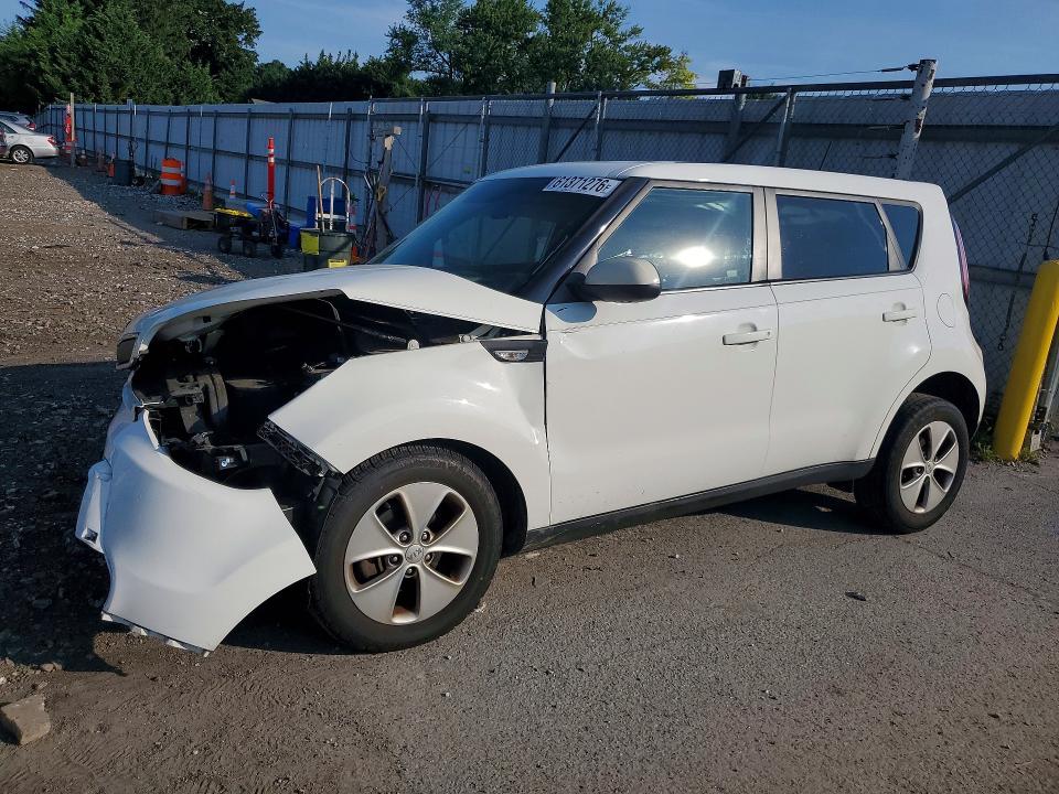 2014 Kia Soul VIN KNDJN2A27E7002747 COPART salvage auction — FRONT END, Md - Cert Of Salvage > 75% Damage, sold $350 on 2026-07-27 (photo 1)