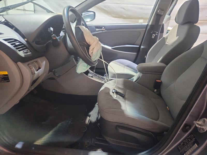 2013 Hyundai Accent VIN KMHCU4AEXDU468914 COPART salvage auction — FRONT END, Ma - Cert Of Title-Reconstrctd Coll, sold $90 on 2026-07-28 (photo 7)