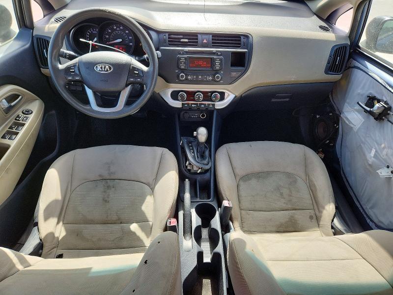 2015 Kia Rio VIN KNADM4A30F6487225 COPART salvage auction — FRONT END, Fl - Certificate Of Title (P), sold $225 on 2026-07-29 (photo 8)