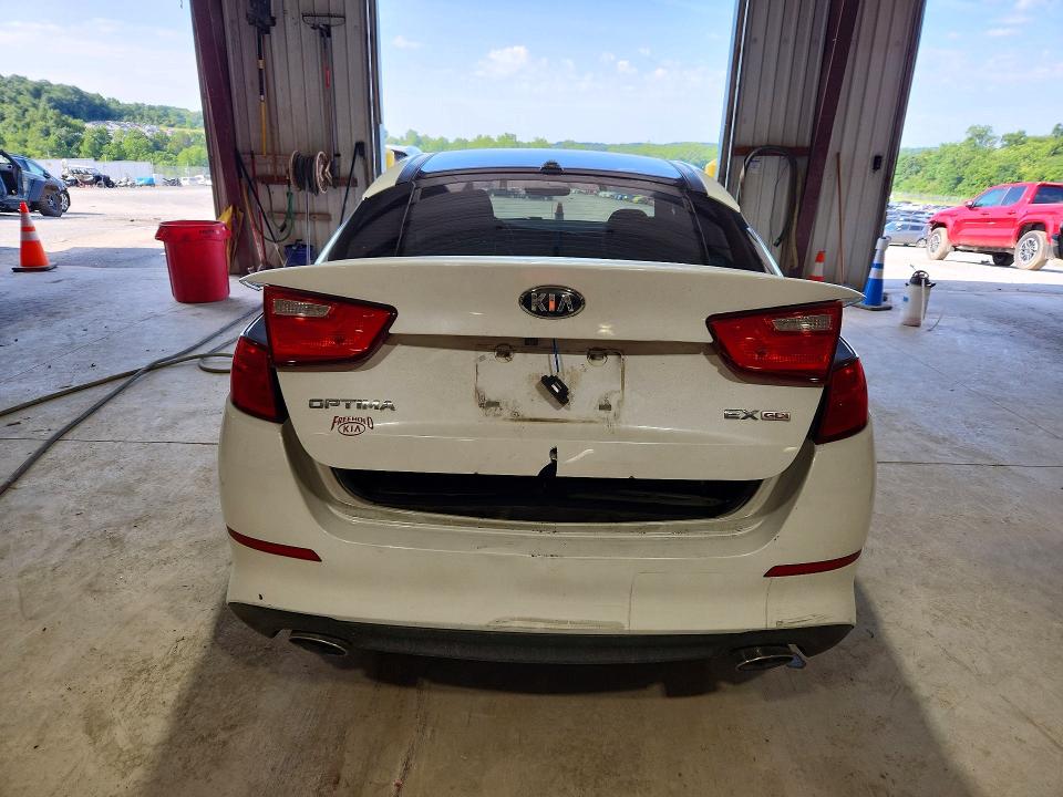 2014 Kia Optima VIN 5XXGN4A70EG339964 COPART salvage auction — REAR END, Pa - Certificate Of Salvage, sold $375 on 2026-07-31 (photo 6)