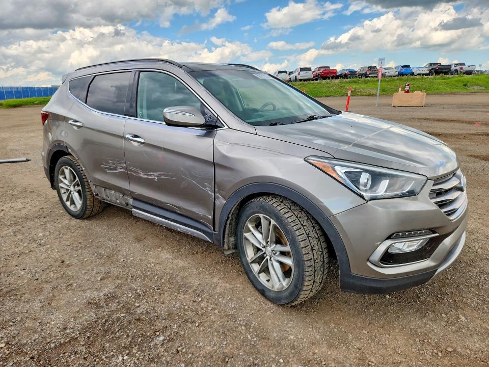 2017 Hyundai Santa fe VIN 5XYZUDLA2HG452383 COPART salvage auction — SIDE, Ab - Bos - Salvage, sold $2,850 on 2026-07-28 (photo 4)