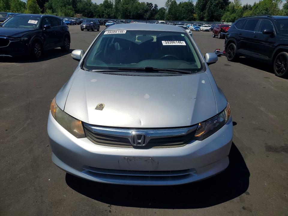 2012 Honda Civic VIN JHMFB4F24CS003270 COPART salvage auction — REAR END, Or - Certificate Of Title, sold $1,600 on 2026-07-22 (photo 5)