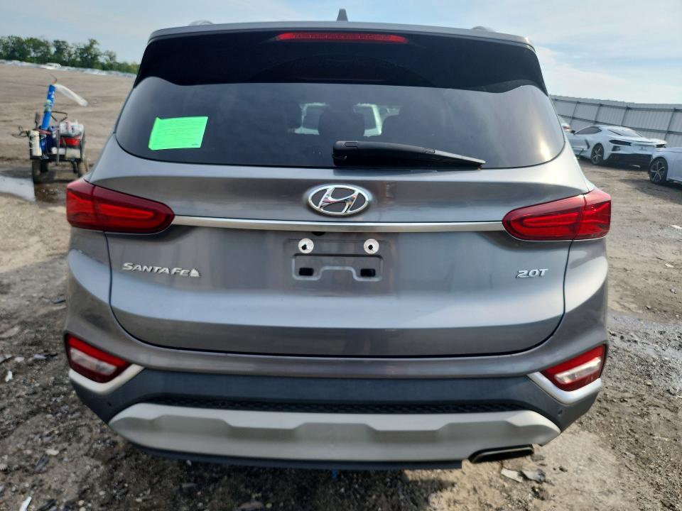 2019 Hyundai Santa fe VIN 5NMS53AA1KH119830 COPART salvage auction — FRONT END, Va - Cert Of Title - Salvage, sold $7,300 on 2026-07-29 (photo 6)