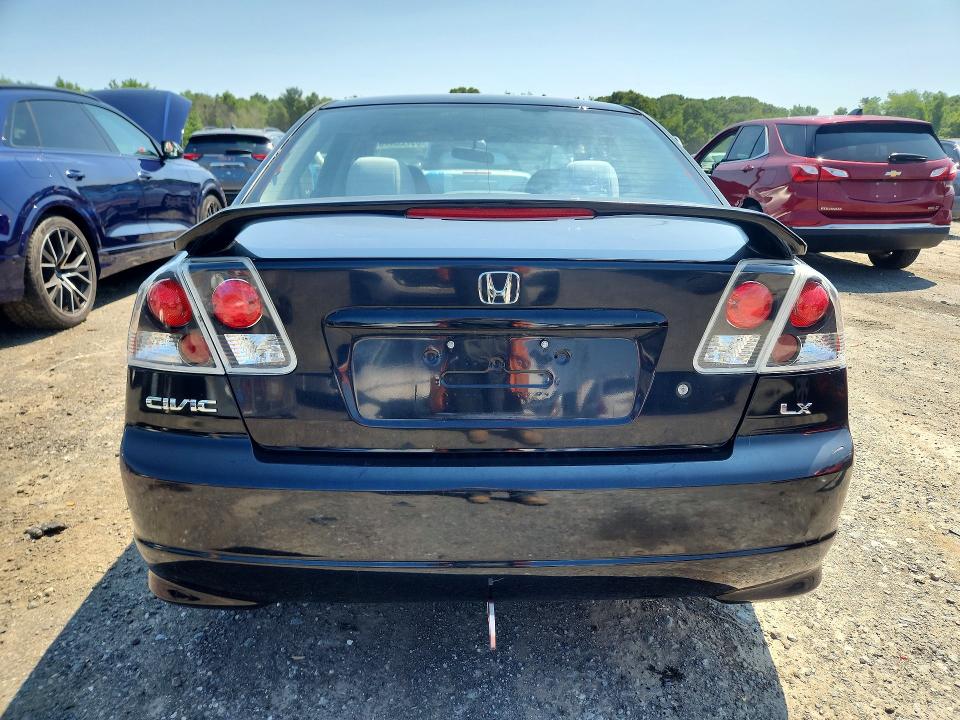 2004 Honda Civic VIN 2HGES16594H523383 COPART salvage auction — FRONT END, Ma - Cert Of Title-Reconstrctd Coll, sold $125 on 2026-07-22 (photo 6)