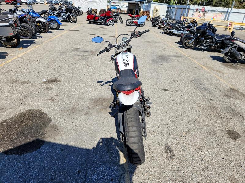 2019 Ducati Scrambler VIN ML0KAFPM3KT001503 COPART salvage auction — VANDALISM, Ca - Salvage Certificate, sold $1,500 on 2026-09-10 (photo 6)