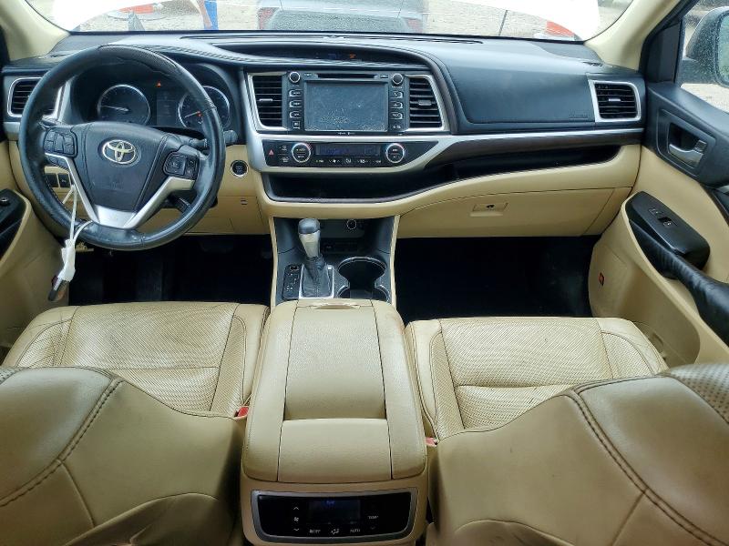 2015 Toyota Highlander VIN 5TDYKRFH8FS064923 COPART salvage auction — FRONT END, Tx - Certificate Of Title (P), sold $8,500 on 2026-07-28 (photo 8)