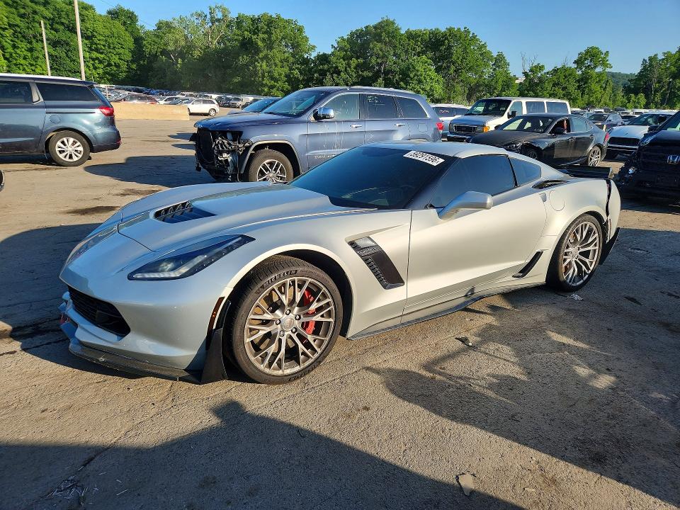 2015 Chevrolet Corvette VIN 1G1YT2D60F5600980 COPART salvage auction — REAR END, NY - MV-907A SALVAGE CERTIFICATE, sold $25,000 on 2026-07-09 (photo 1)