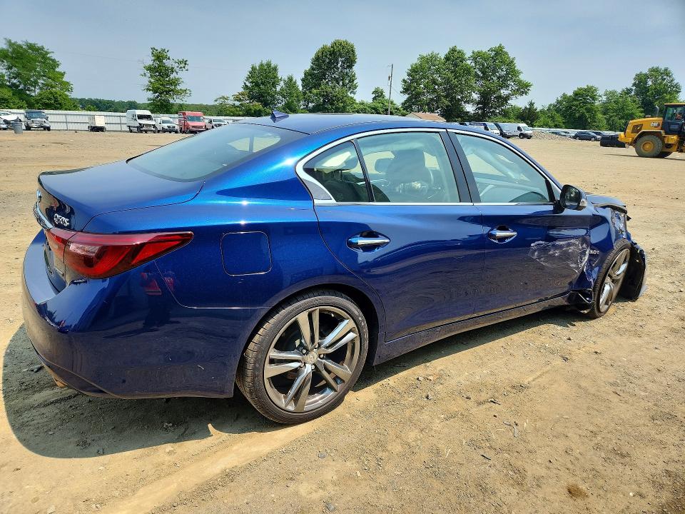 2019 Infiniti Q50 VIN JN1EV7AR0KM591300 COPART salvage auction — FRONT END, Nj - Cert Of Title-Salvage, sold $225 on 2026-07-29 (photo 3)