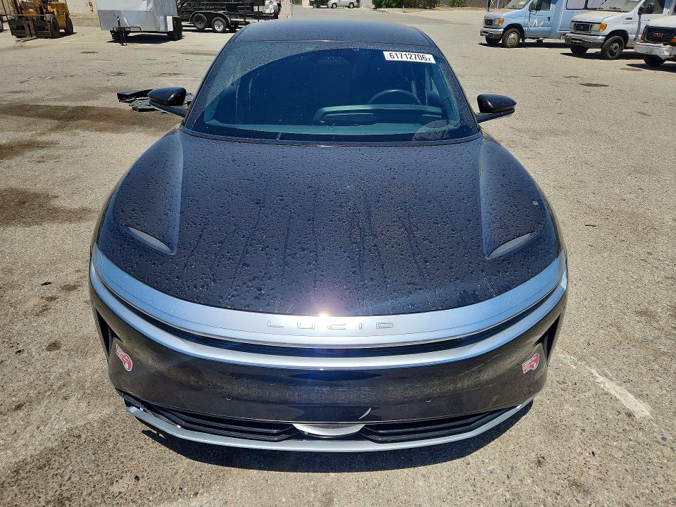 2024 Lucid Air VIN 50EA1TEA6RA006702 COPART salvage auction — REAR END, Ca - Salvage Certificate, sold $13,500 on 2026-08-21 (photo 5)