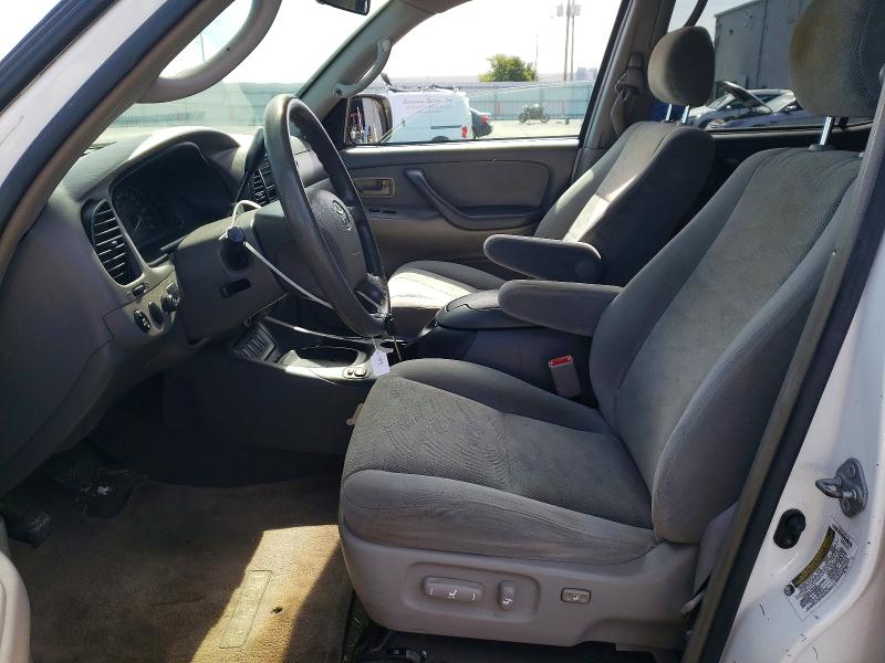 2005 Toyota Sequoia VIN 5TDZT34A85S244776 COPART salvage auction — FRONT END, Fl - Cert Of Title Slvg Rebuildable, sold $100 on 2026-07-27 (photo 7)