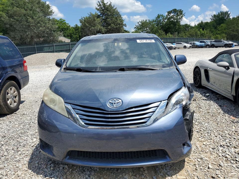 2016 Toyota Sienna VIN 5TDKK3DC3GS701373 COPART salvage auction — FRONT END, Tn - Salvage Certificate, sold $175 on 2026-07-21 (photo 5)