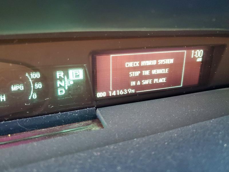 2013 Toyota Prius plug-in VIN JTDKN3DP2D3041186 COPART salvage auction — FRONT END, CA - SALVAGE CERTIFICATE, sold $60 on 2026-07-27 (photo 9)