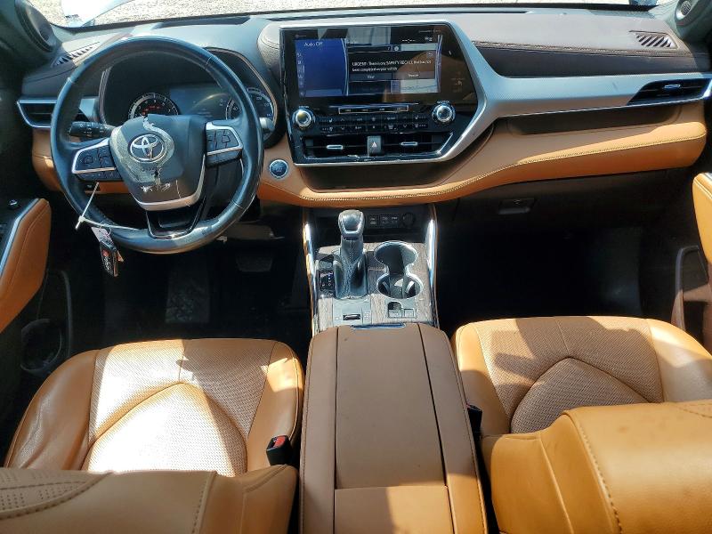2022 Toyota Highlander VIN 5TDFZRAH7NS122528 COPART salvage auction — FRONT END, NY - MV-907A SALVAGE CERTIFICATE, sold $24,400 on 2026-07-13 (photo 8)