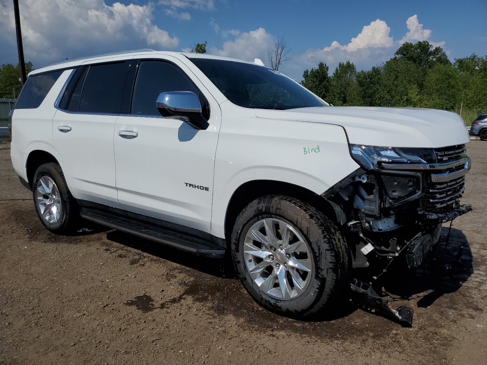 2023 Chevrolet Tahoe VIN 1GNSKSKD9PR338668 COPART salvage auction — Front End, Other, sold $32,250 on 2024-08-26 (photo 4)