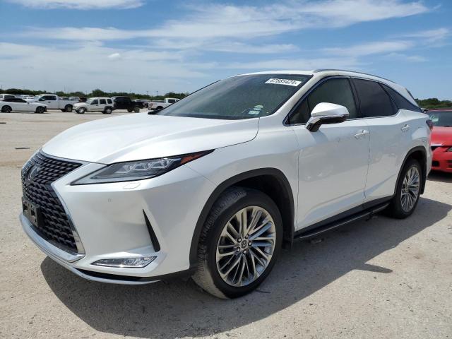 2022 Lexus Rx 350l VIN JTJJZKEA5N2026738 COPART salvage auction — INTERIOR BURN, Tx - Nonrepairable Title, sold $12,900 on 2026-07-09 (photo 1)