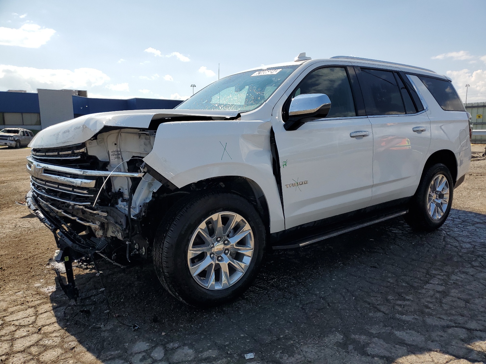 2023 Chevrolet Tahoe VIN 1GNSKSKD9PR338668 COPART salvage auction — Front End, Other, sold $32,250 on 2024-08-26 (photo 1)