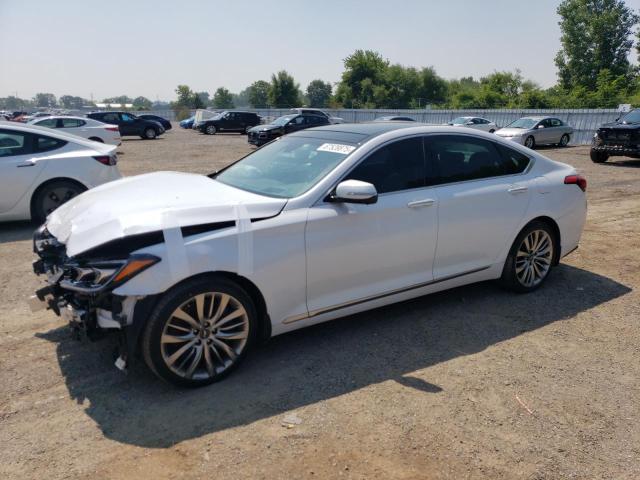 2018 Genesis G80 VIN KMHGN4JF7JU265580 COPART salvage auction — FRONT END, NY - MV-907A SALVAGE CERTIFICATE, sold $3,000 on 2026-07-27 (photo 1)