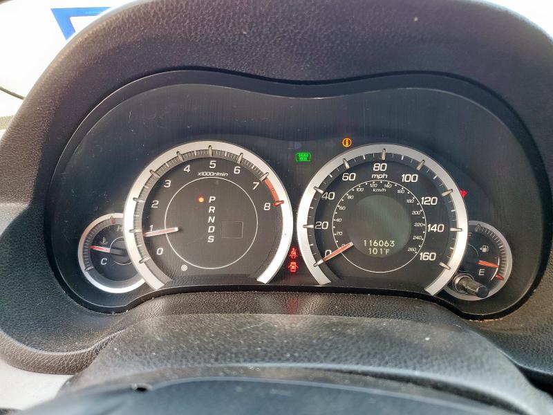 2010 Acura Tsx VIN JH4CU2F66AC011205 COPART salvage auction — FRONT END, Tx - Salvage Vehicle Title, sold $800 on 2026-07-24 (photo 9)